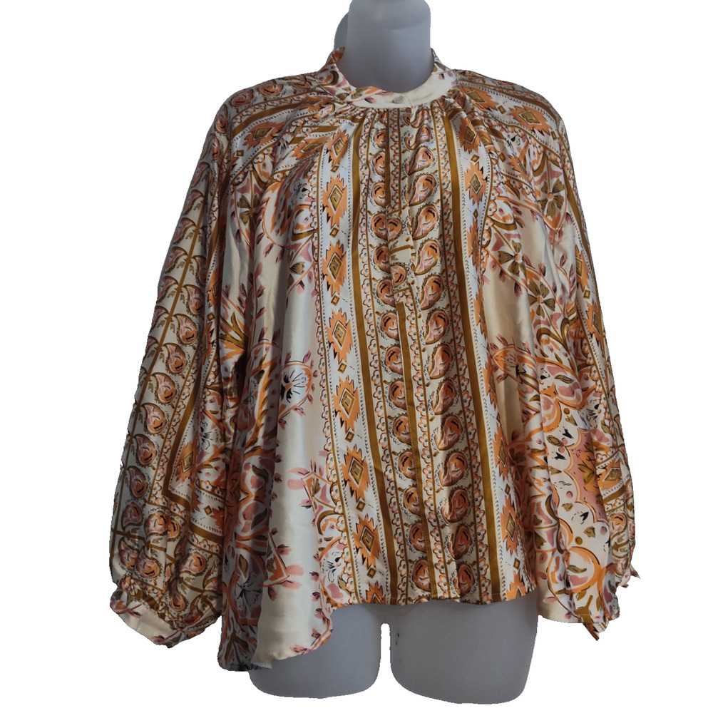 Gigio USA Women’s Multicolor Floral Long Sleeve Top Size S Bag 1
